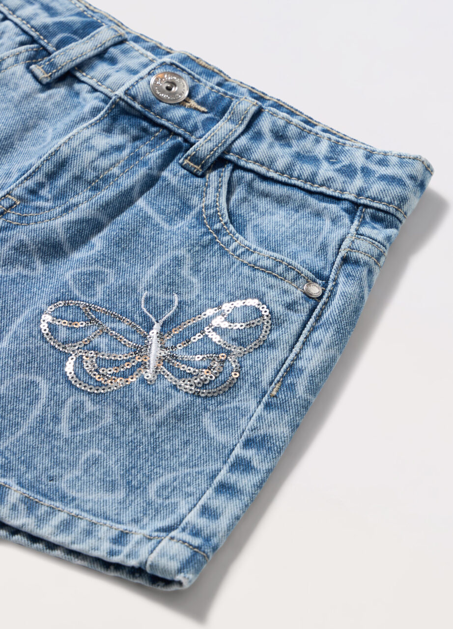 Alternative view of Šorc od čistog pamučnog denima za djevojčice