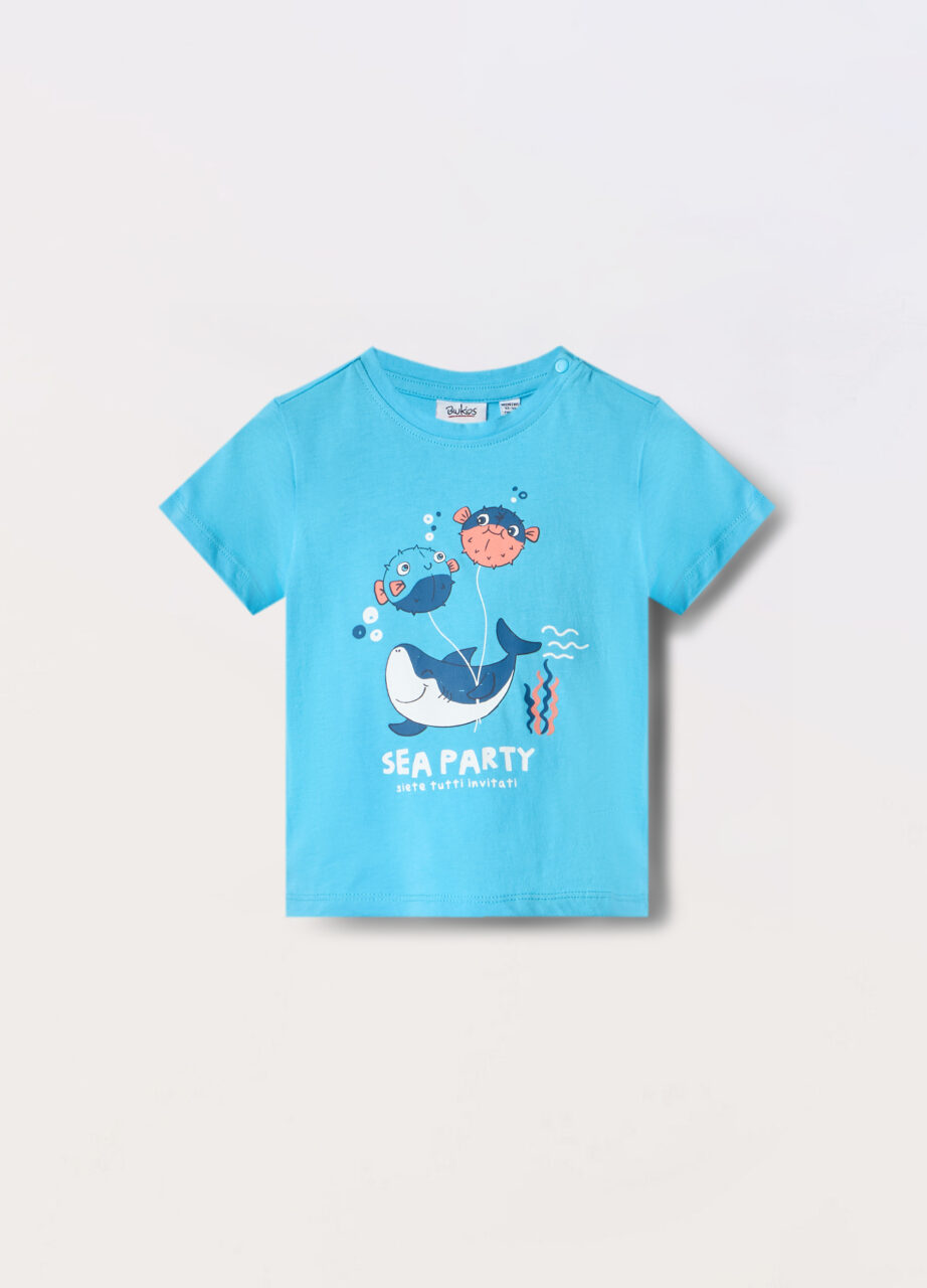 Majica od čistog pamučnog jerseya za novorođenče