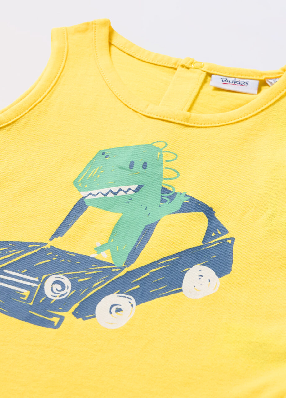 Alternative view of Majica bez rukava od čistog pamučnog jerseya za bebe