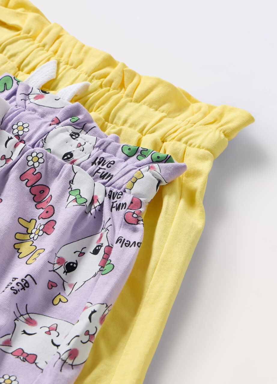 Alternative view of Paket od 2 šorca od čistog pamučnog jerseya za djevojčice