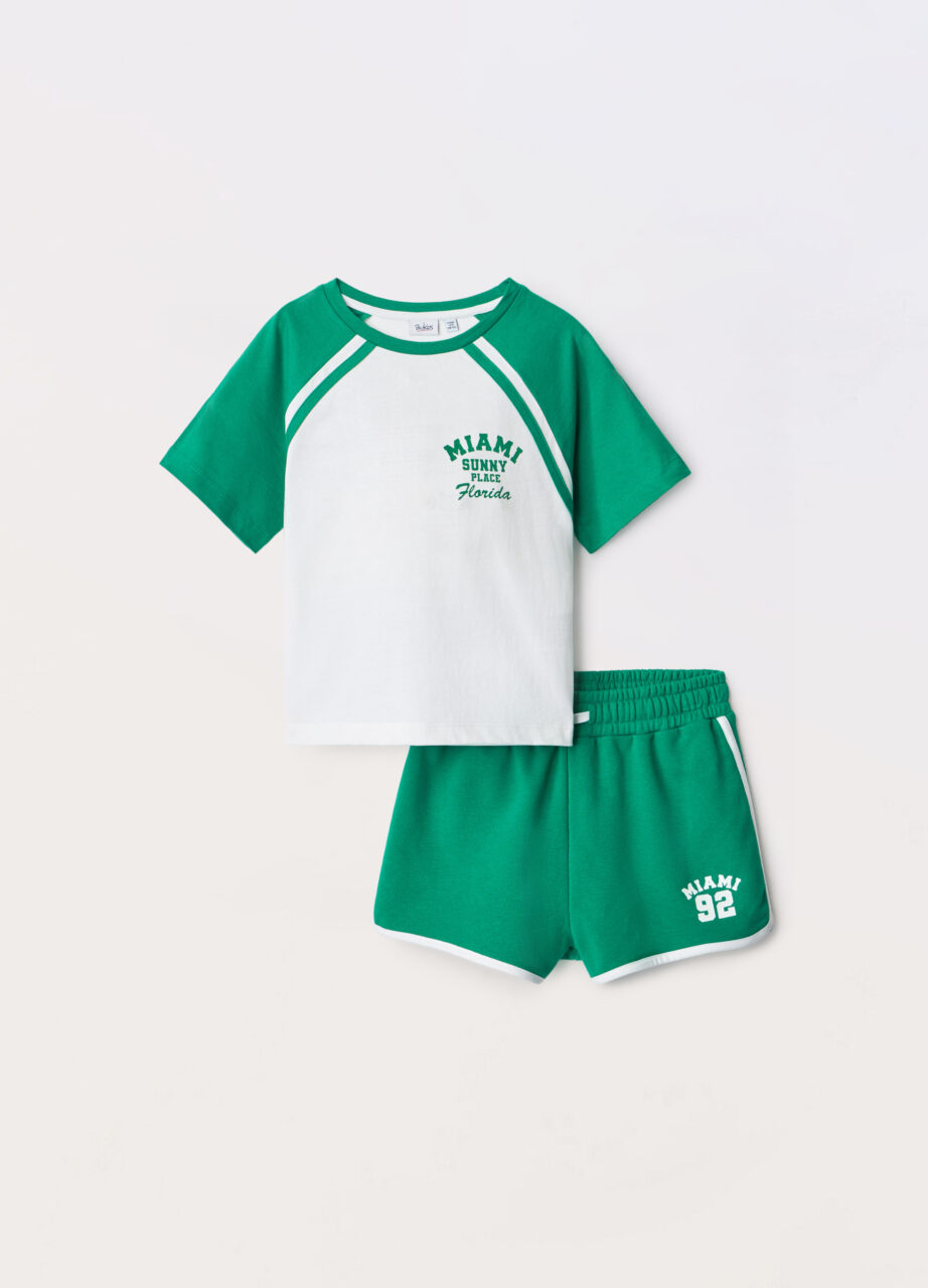 Set za djevojčice od čistog pamučnog jerseya