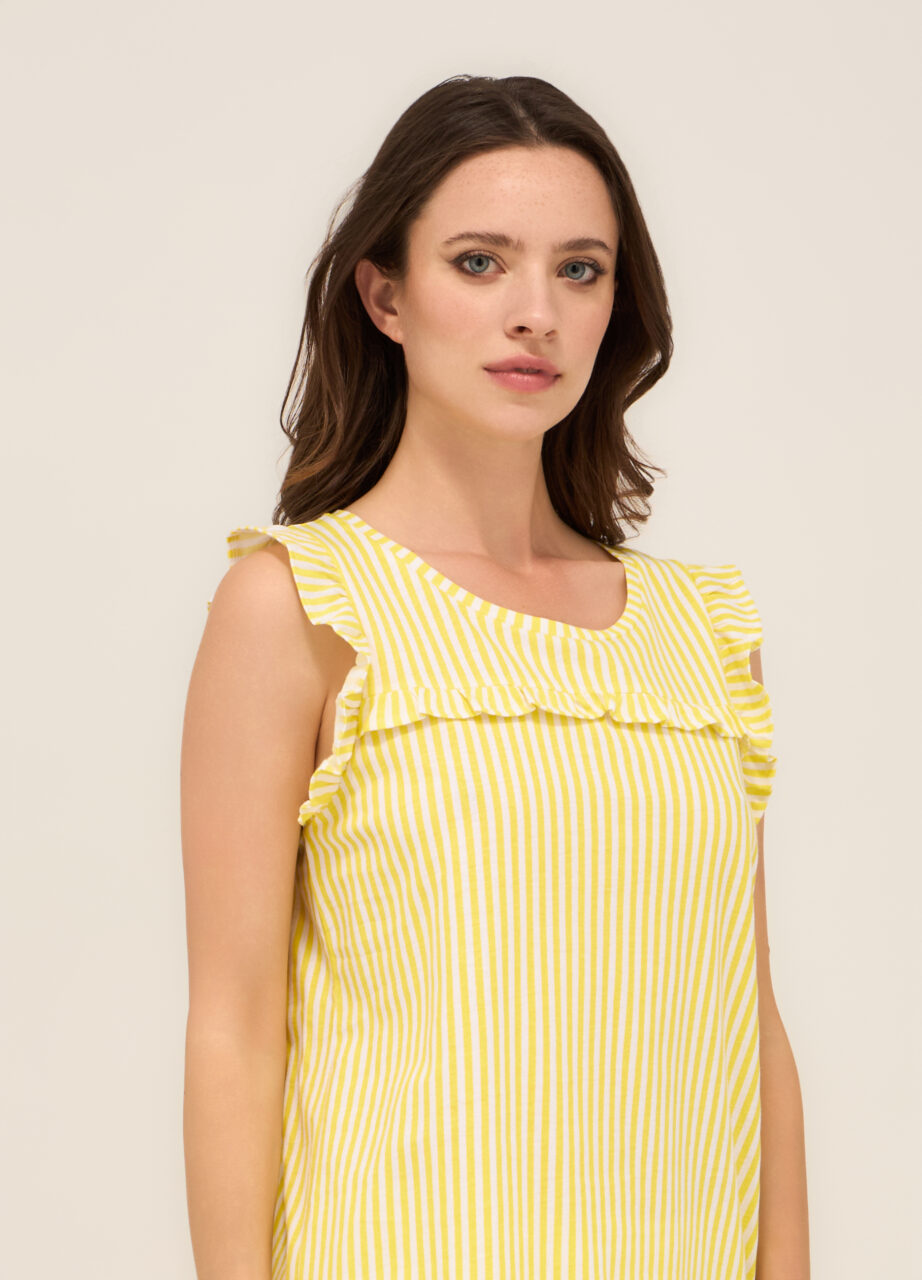 Kratki ženski pidžama set od čistog pamučnog jerseya - Image 3