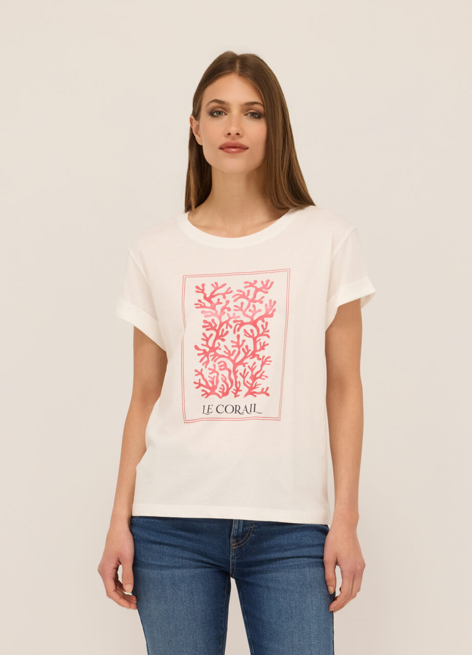 Ženska majica od čistog pamučnog jerseya