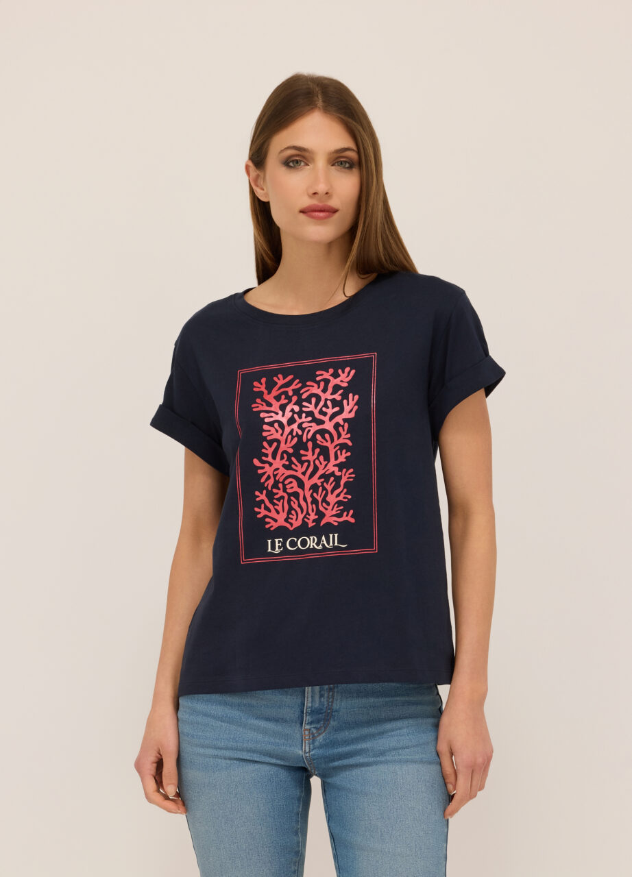 Ženska majica od čistog pamučnog jerseya