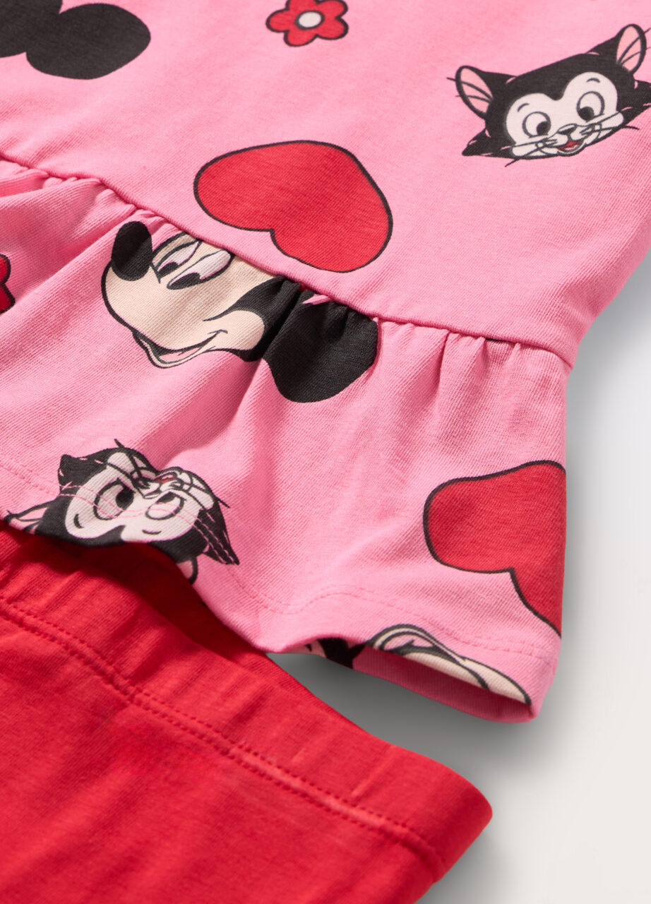 Alternative view of Trenerka set od rastezljivog pamučnog jerseya za bebe djevojčice