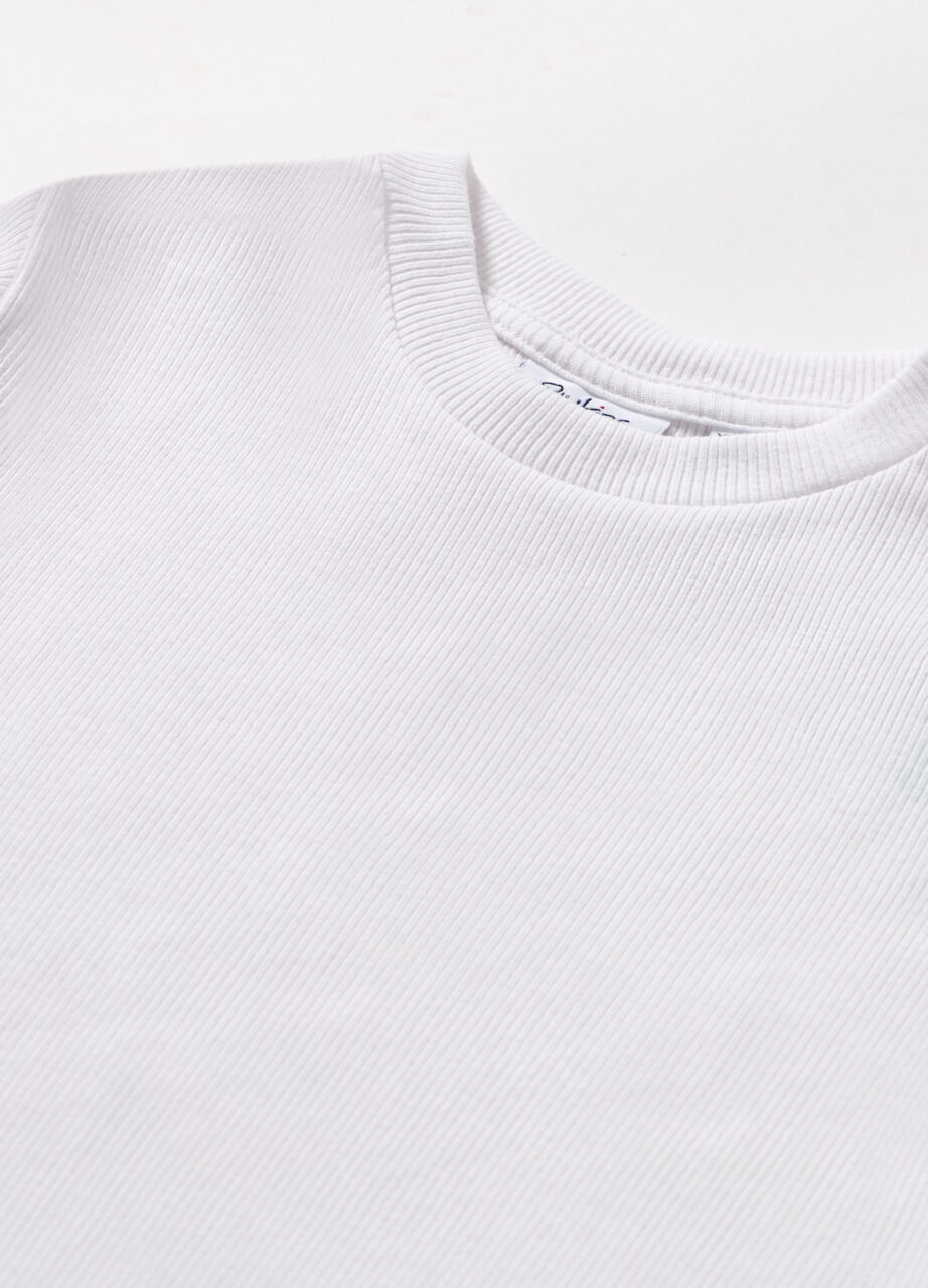 Alternative view of Majica na rebrasti pamučni materijal za djevojčice