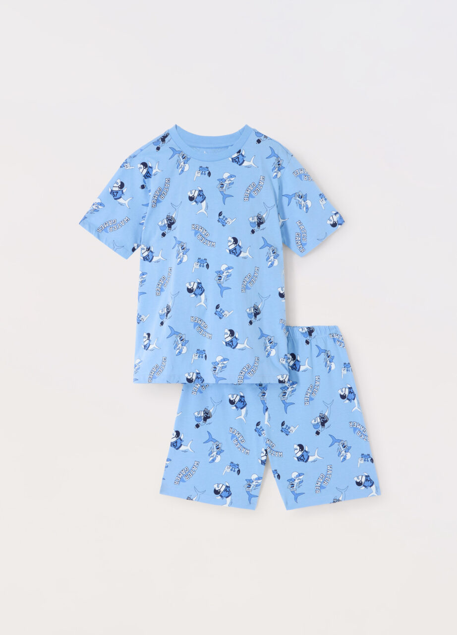 Set kratkih pidžama od čistog pamuka za dječake