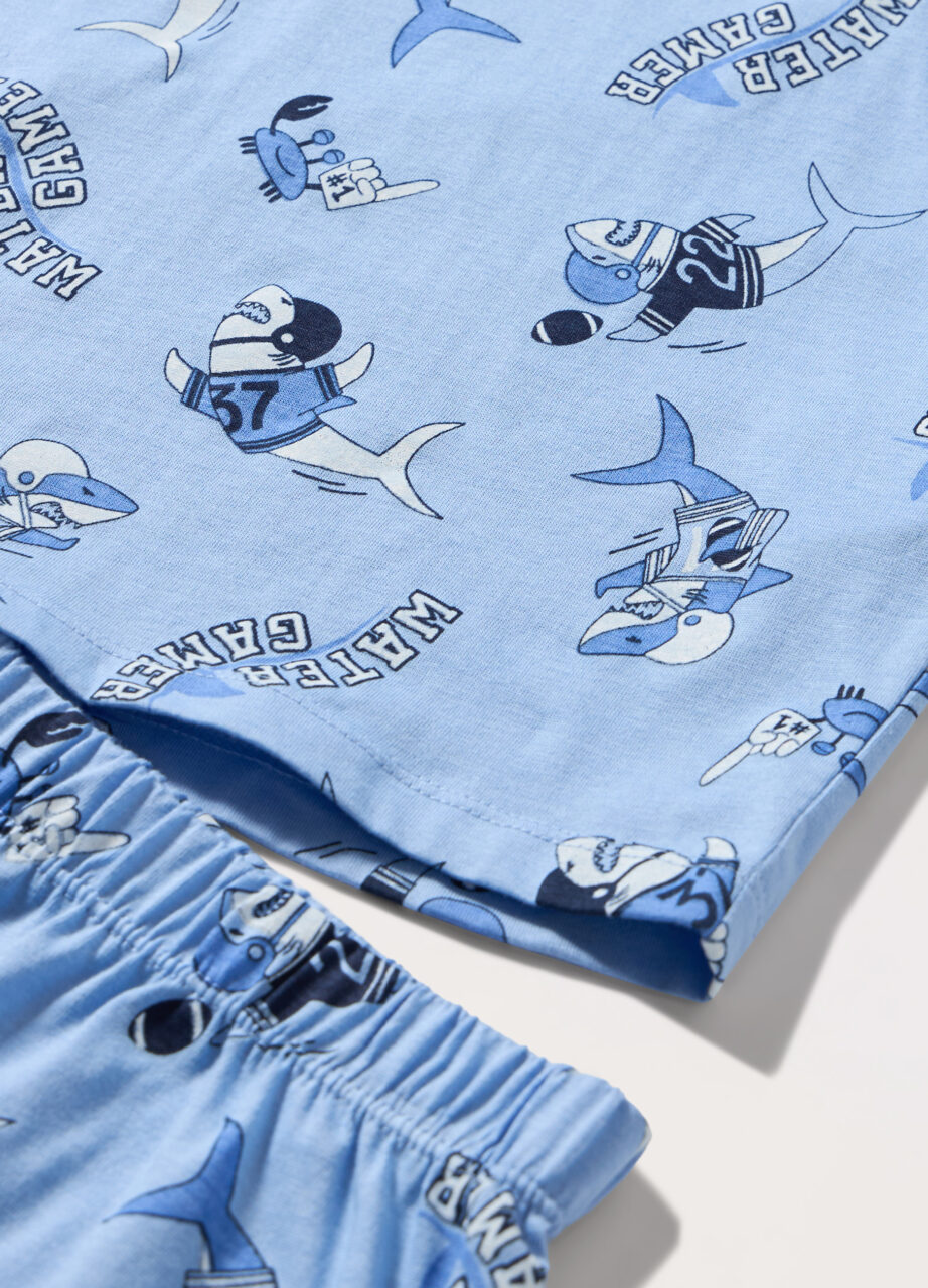 Alternative view of Set kratkih pidžama od čistog pamuka za dječake