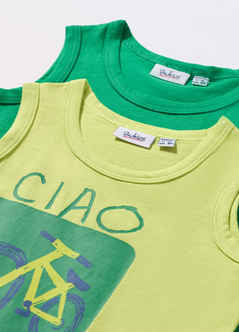 Alternative view of Paket od 2 majice bez rukava od čistog pamučnog jerseya za bebe