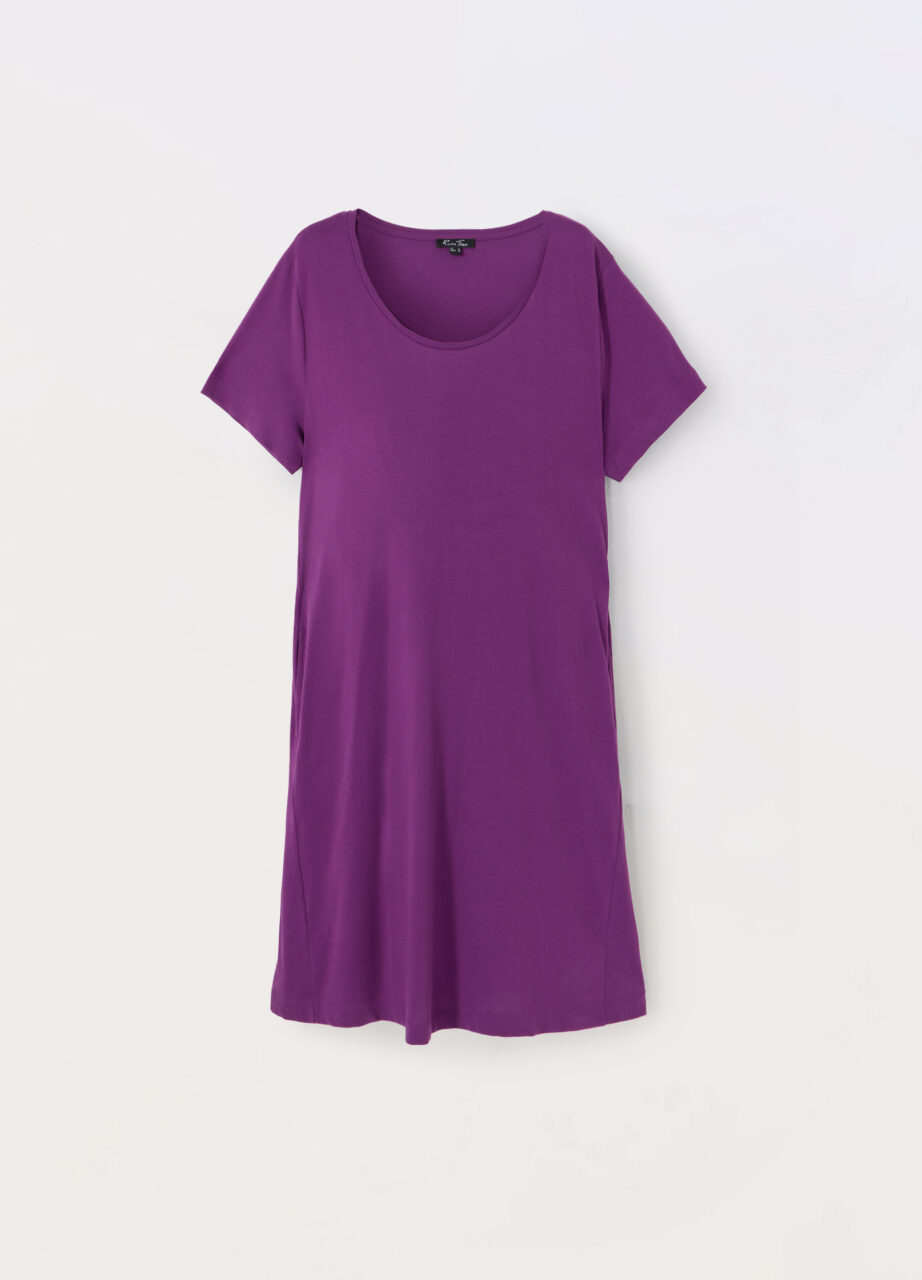 Haljina od čistog pamučnog jerseya za punije žene
