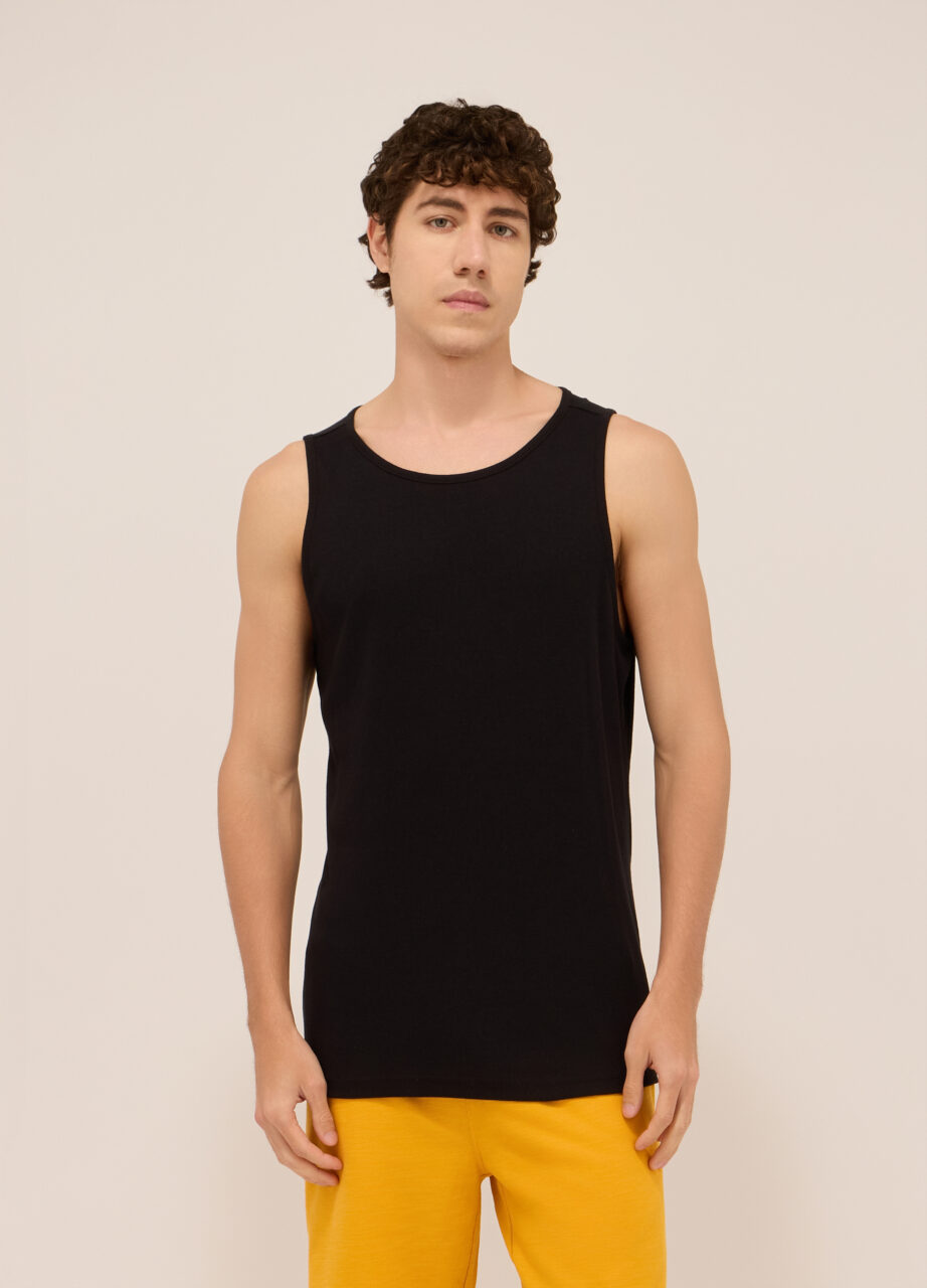 Muška rebrasta potkošulja od mješavine modala