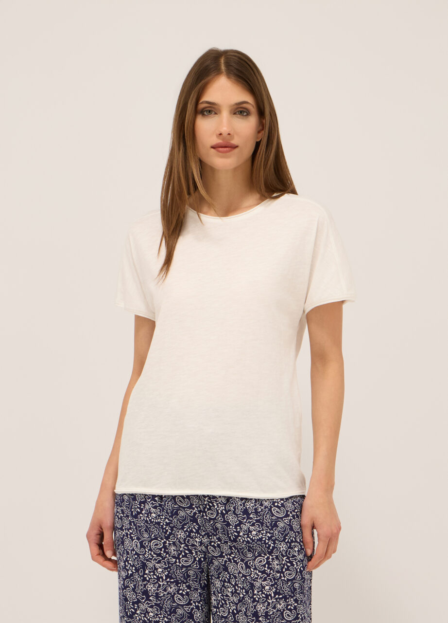 Ženska majica od slub jerseya od čistog pamuka