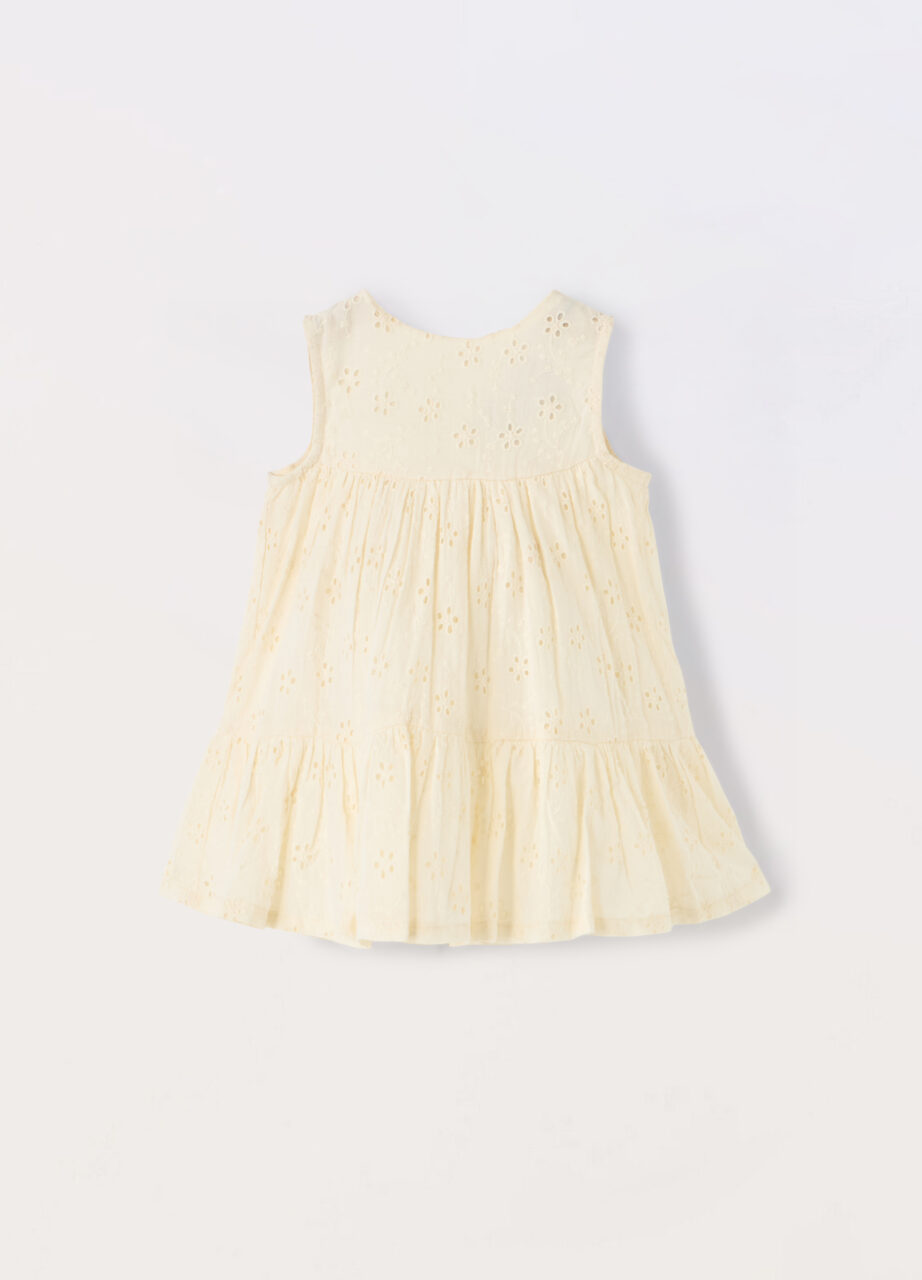 Haljina od čistog sangallo pamuka za bebe djevojčice