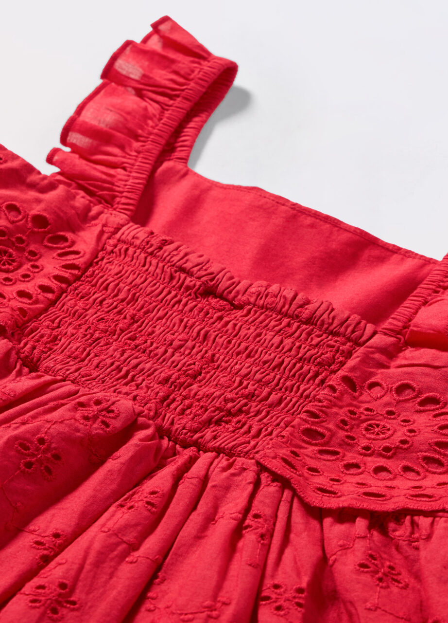 Alternative view of Haljina od sangallo pamuka za djevojčice