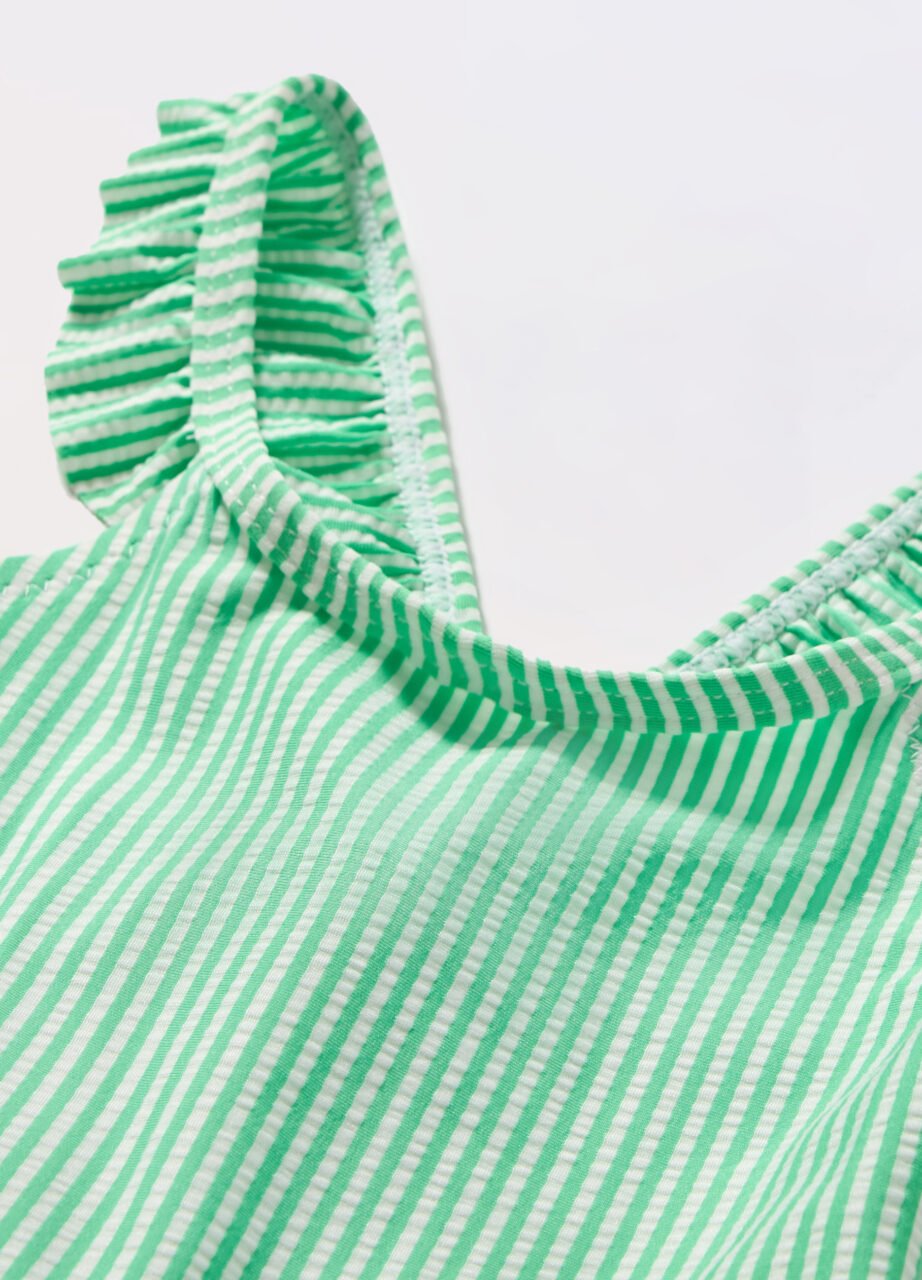 Alternative view of Jednodijelni kupaći kostim na pruge za novorođenče (djevojčica)