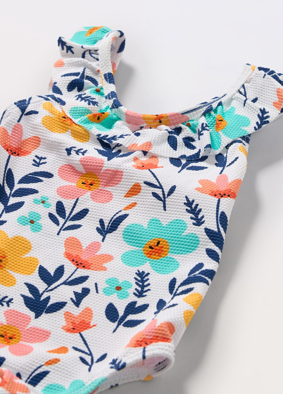 Alternative view of Jednodijelni kupaći kostim s cvjetnim uzorkom za novorođenče (djevojčica)