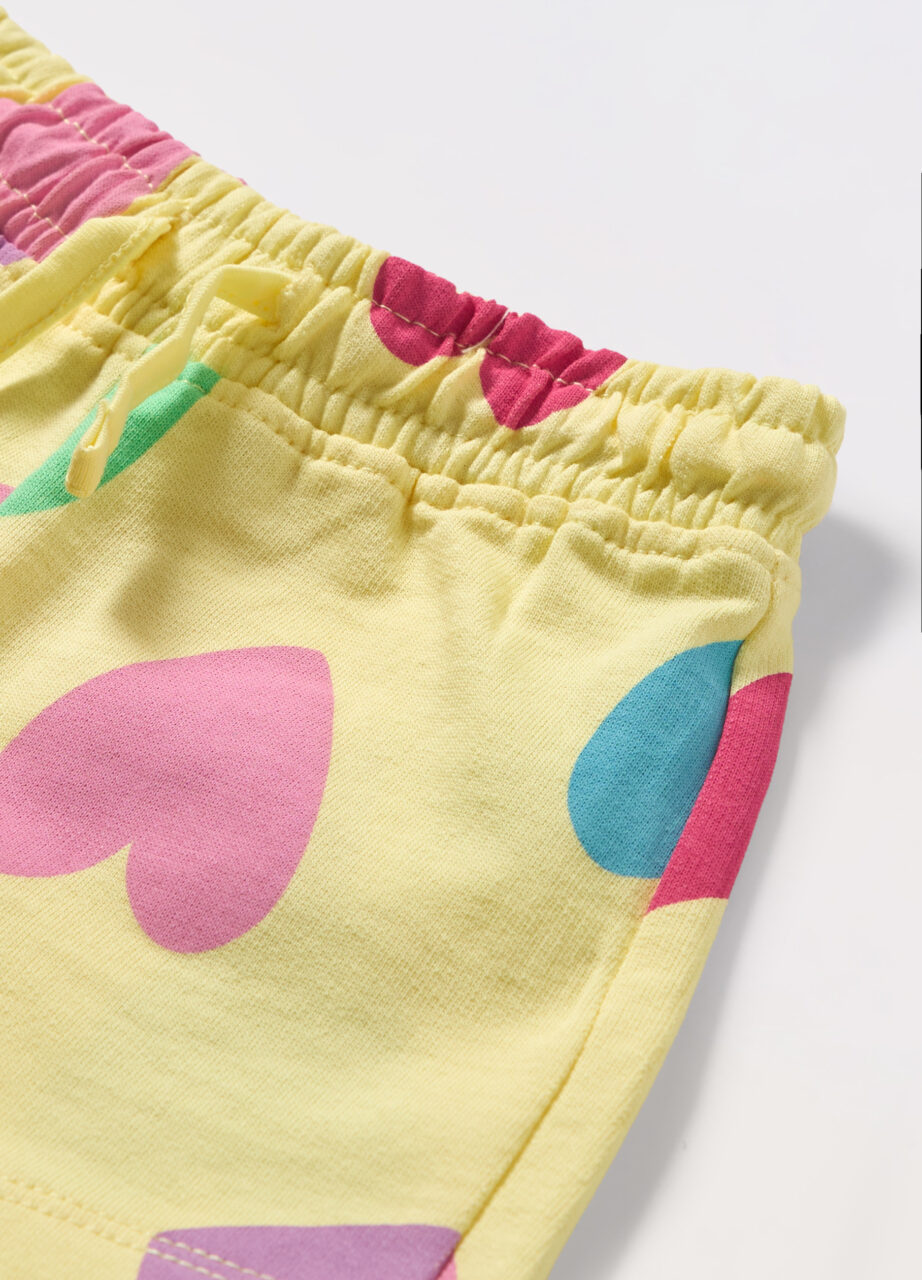 Alternative view of Šorc od french terry pamuka za novorođenče (djevojčica)