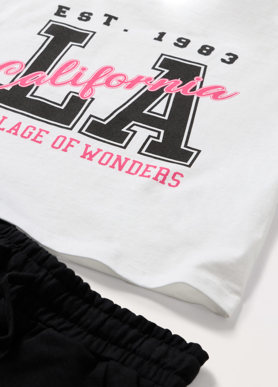 Alternative view of Trenerka set u pamuku jersey za djevojčicu