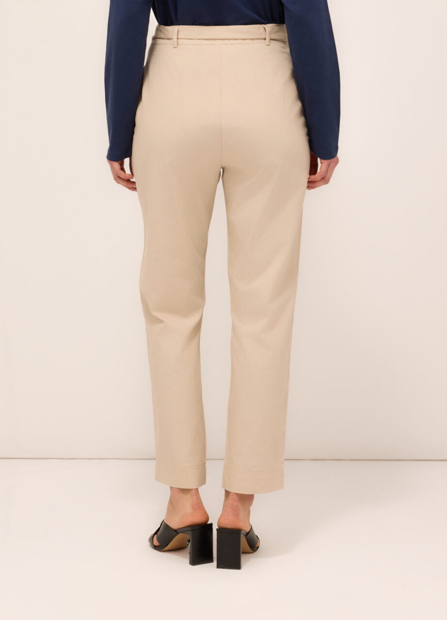 Alternative view of Pantalone od popelina od čistog pamuka za žene