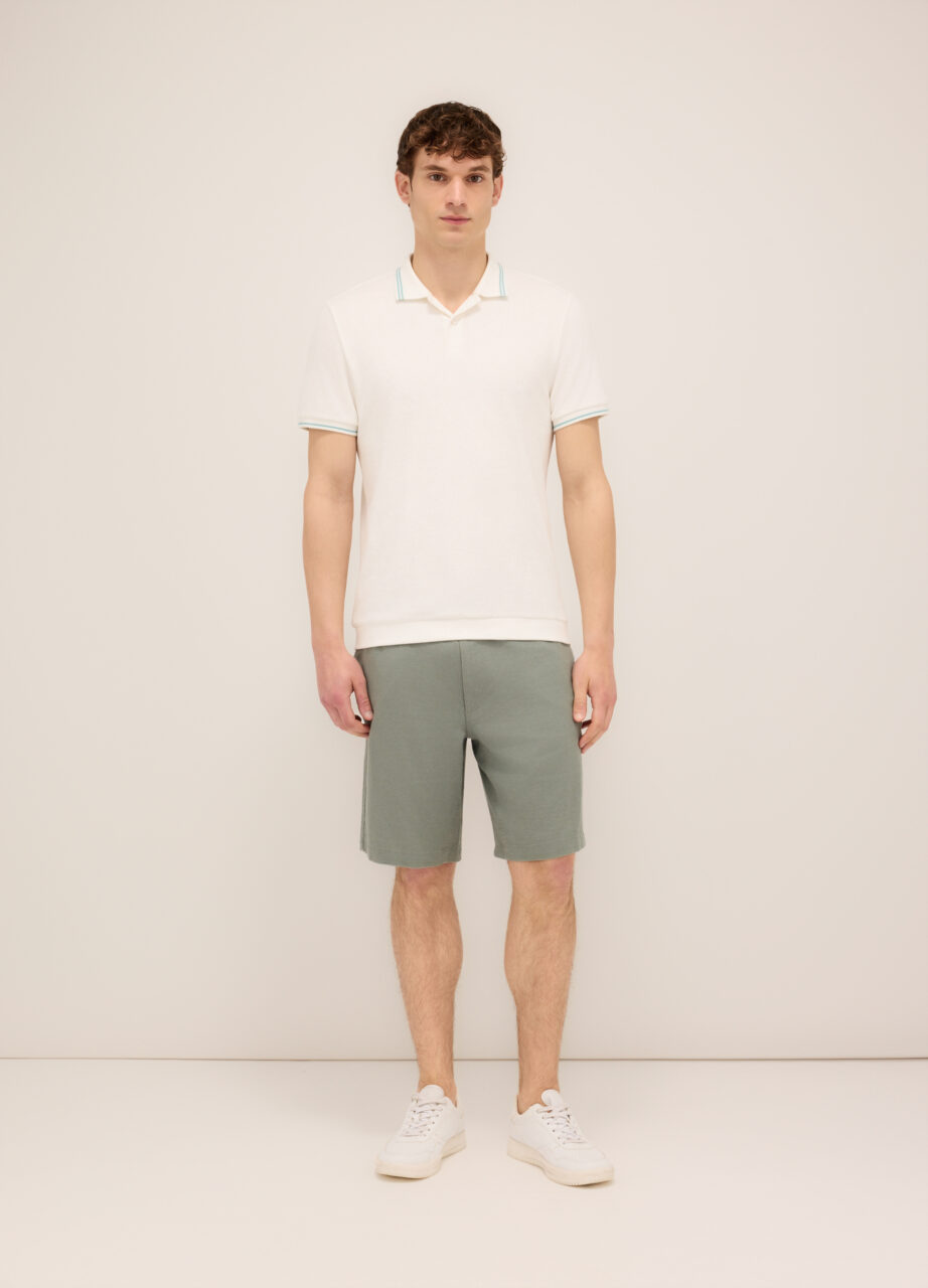 Muške bermude od lana i viskoze