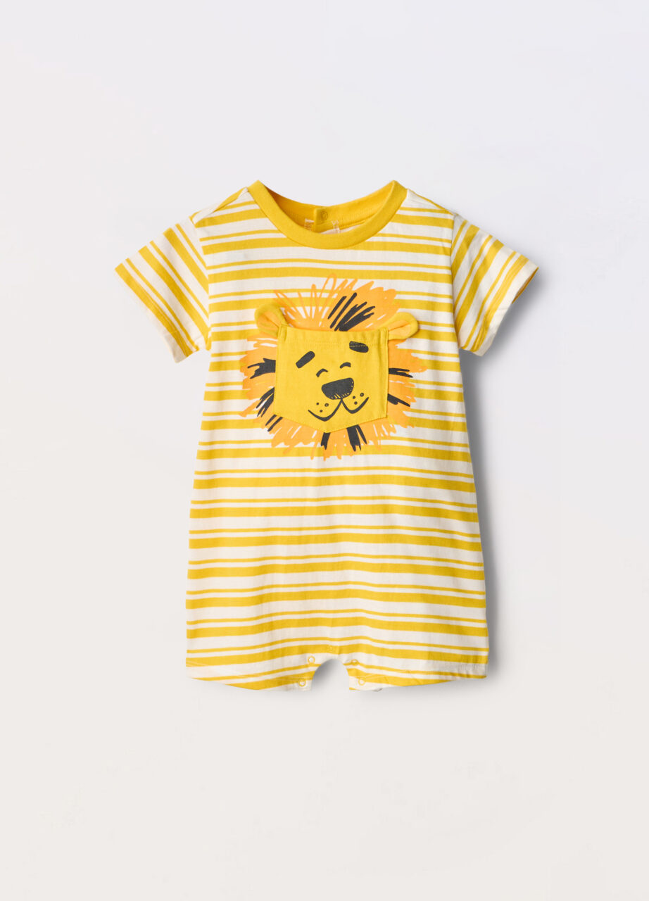 Pidžama u jerseyu od čistog pamuka za novorođenče