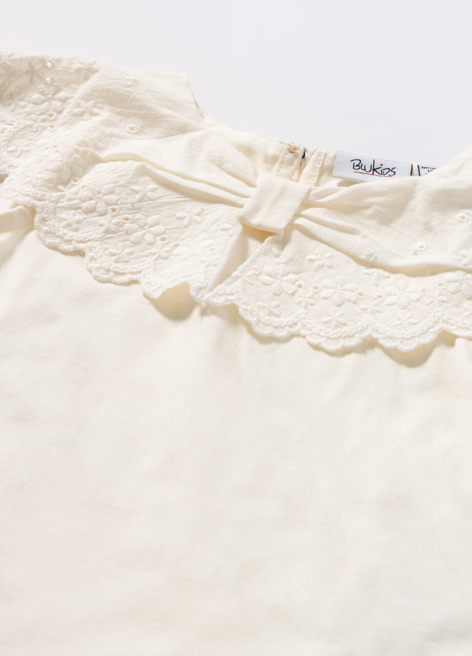 Alternative view of Top u jerseyu od čistog pamuka za novorođenče (djevojčica)