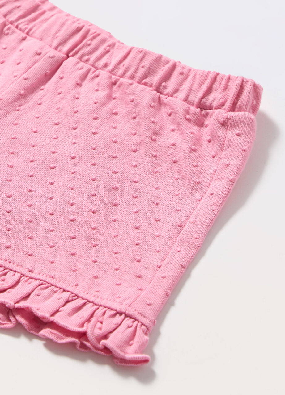 Alternative view of Šorc od čistog pamuka za novorođenče (djevojčica)