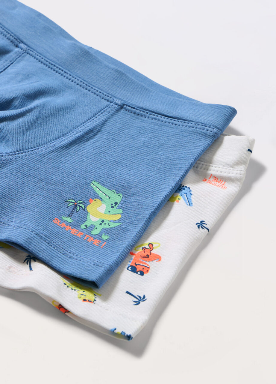 Alternative view of Pakovanje 2 boksice u jerseyu od rastezljivog pamuka za novorođenče