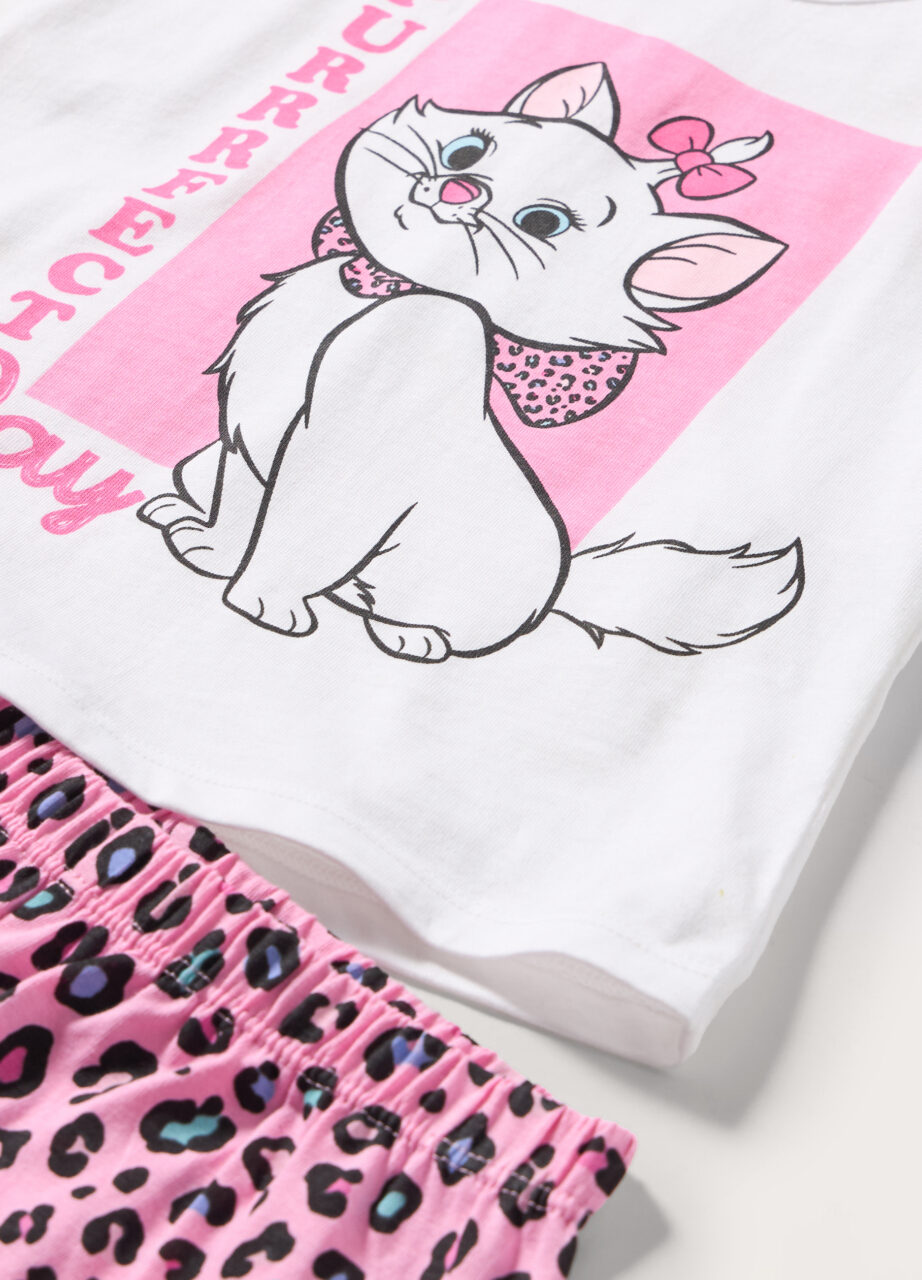 Alternative view of Set kratke pidžame u jerseyu od čistog pamuka za novorođenče (djevojčica)