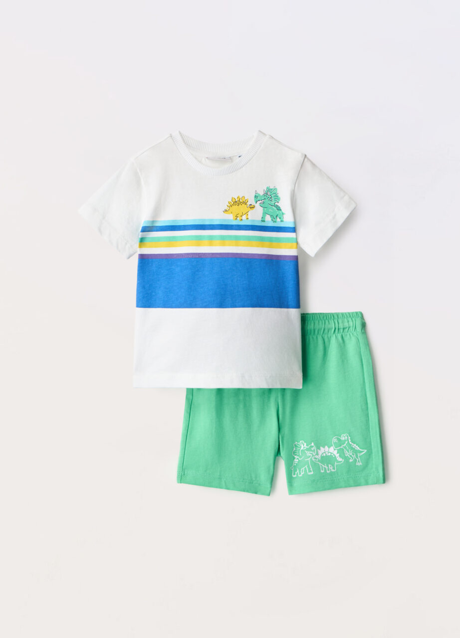 Trenerka set u jerseyu od čistog pamuka za novorođenče