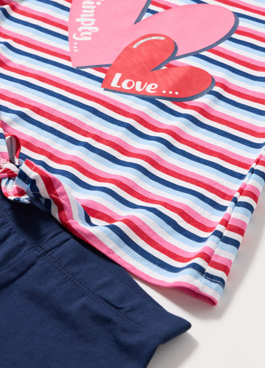 Alternative view of Trenerka set u jerseyu od čistog pamuka za djevojčicu