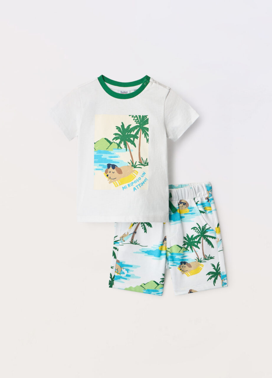 Trenerka set u jerseyu od čistog pamuka za novorođenče