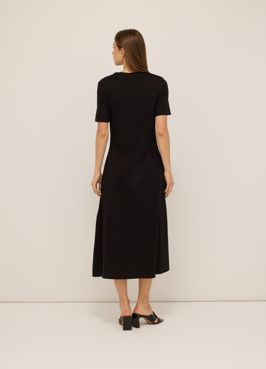 Alternative view of Duga haljina od jerseya od čistog pamuka za žene