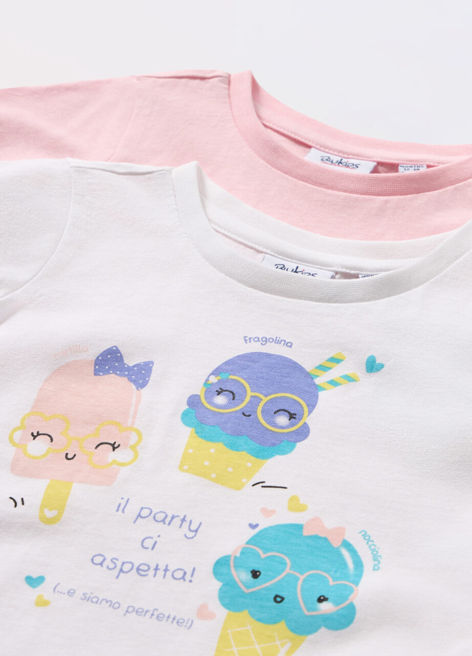 Alternative view of Pakovanje 2 majice u jerseyu od čistog pamuka za novorođenče (djevojčica)