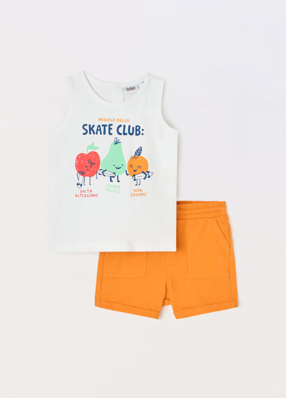 Trenerka set u jerseyu od čistog pamuka za novorođenče