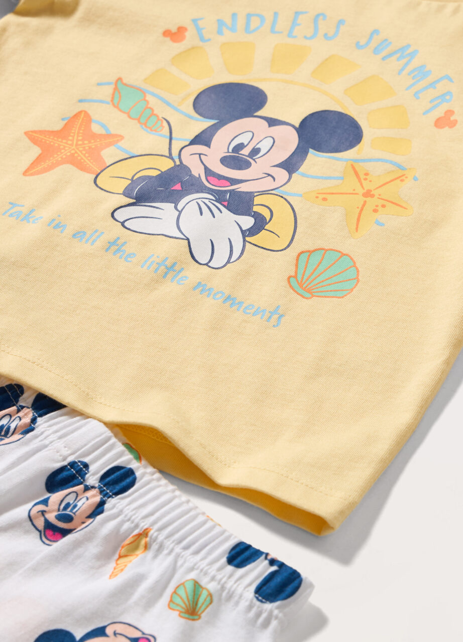 Set kratke pidžame u jerseyu od čistog pamuka za novorođenče - Image 2