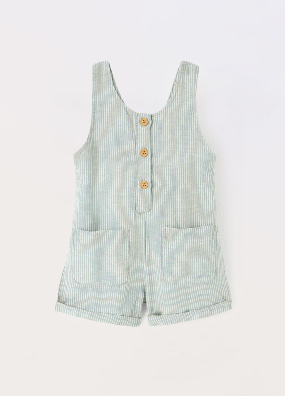 Trakasta suknja od mješavine lana sa prugama za novorođenče