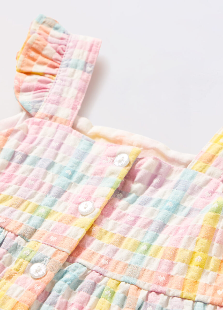 Alternative view of Haljina od čistog seersucker pamuka za bebu djevojčicu