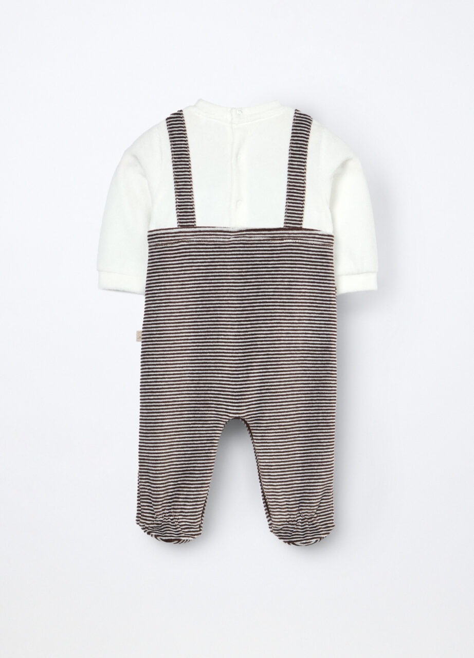 Alternative view of Jednodijelni kombinezon od velura s mješavinom pamuka za bebu dječaka