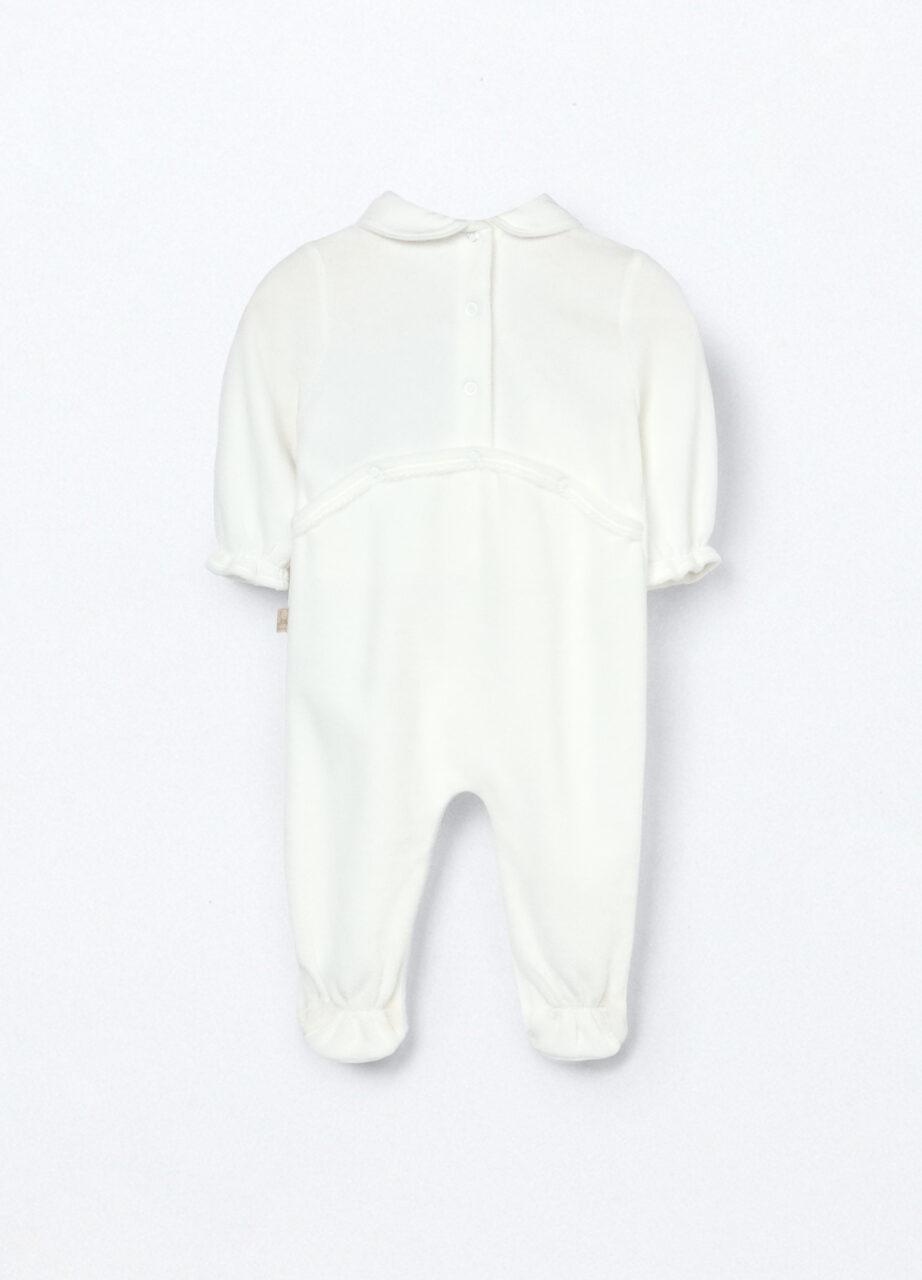 Alternative view of Jednodijelni kombinezon od velura s mješavinom pamuka za bebu djevojčicu