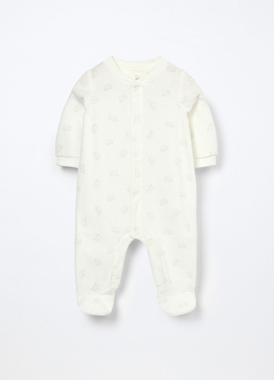 Jednodijelni kombinezon od velura s mješavinom pamuka