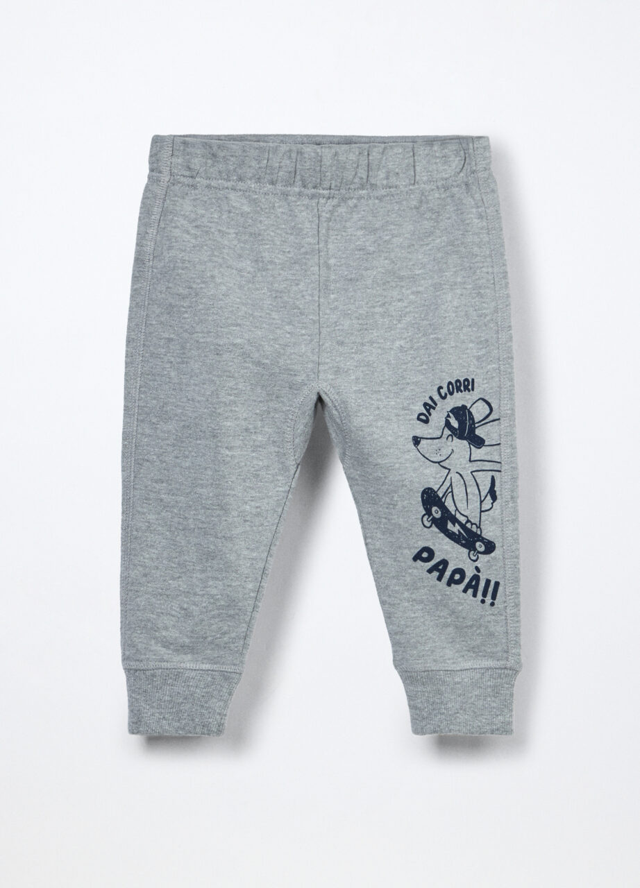 Donji dio trenerke od french terry čistog pamuka za bebu dječaka