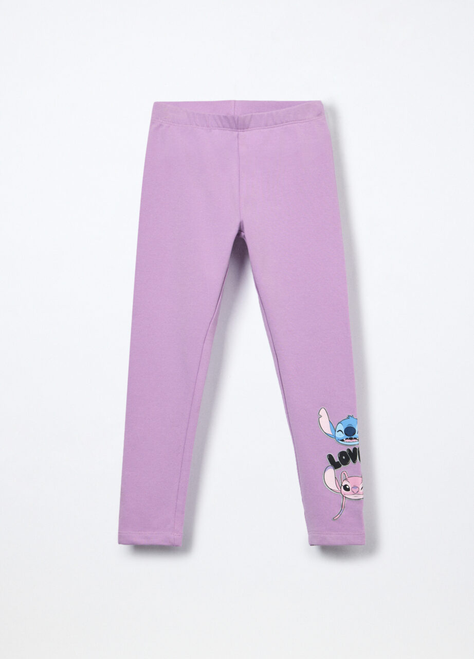 Helanke od rastezljivog french terry pamuka za djevojčicu