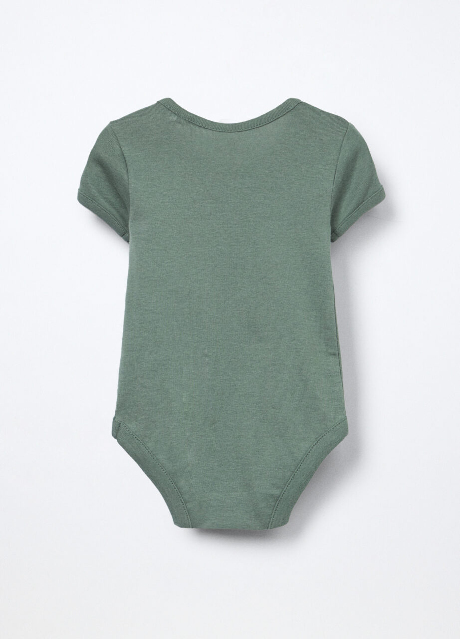 Alternative view of Bodi od rebrastog čistog pamuka za bebu dječaka