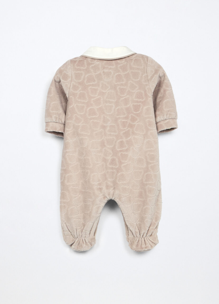 Alternative view of Jednodijelni kombinezon od velura s mješavinom pamuka za bebu djevojčicu