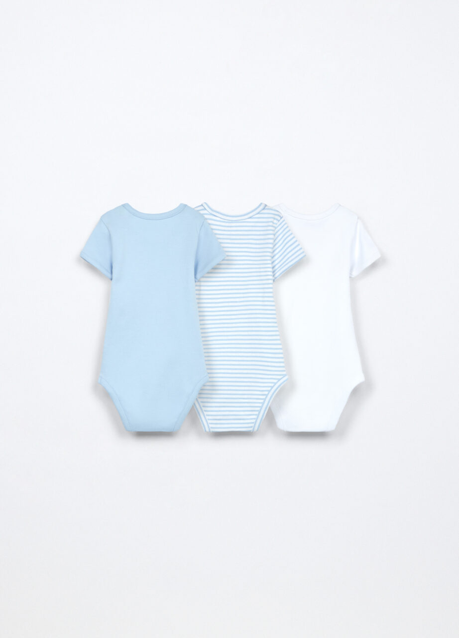 Alternative view of Paket od 3 bodija od čistog pamuka za bebe