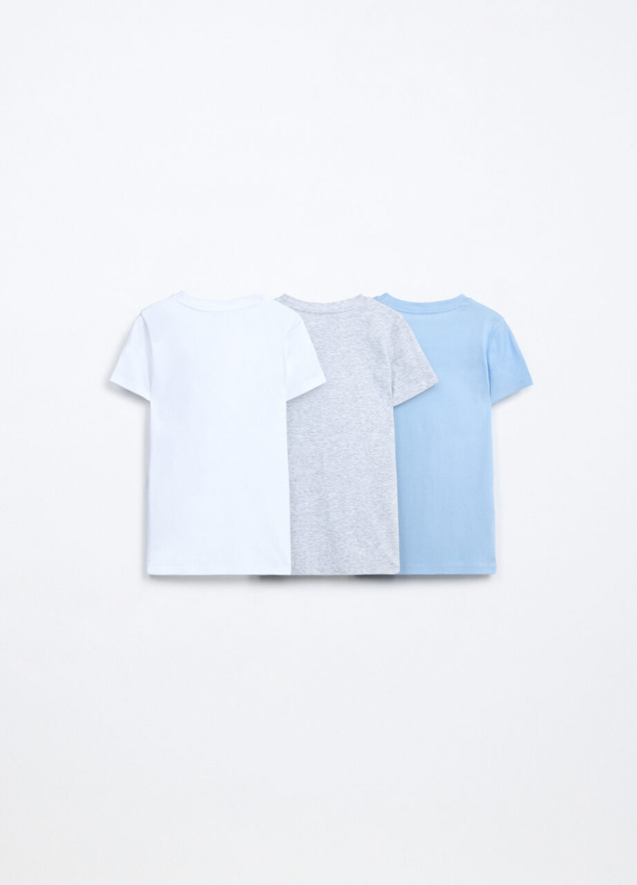 Alternative view of Paket od 3 dječje majice od čistog rebrastog pamuka.