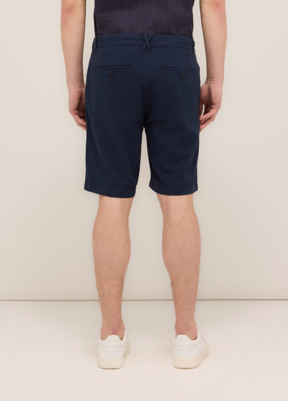 Alternative view of Muške bermude od rastezljivog pamuka i lana