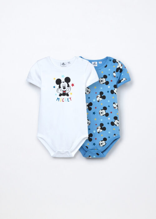 Paket od 2 bodija od interlock čistog pamuka za bebe