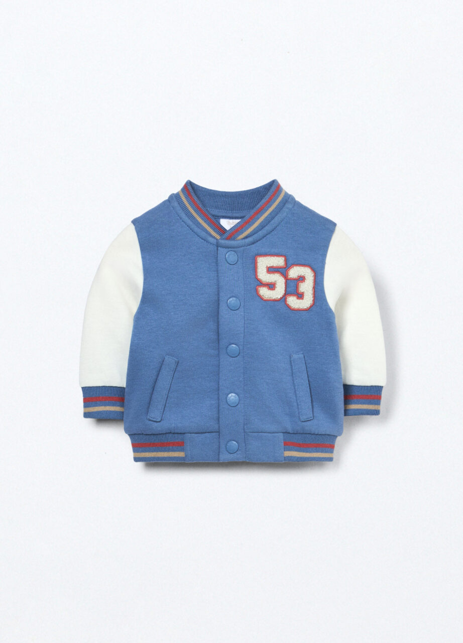 Kardigan od flisa od čistog pamuka za bebe